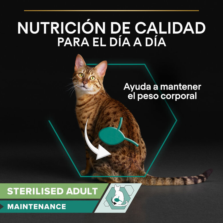 10 saquetas x 75 g Pro Plan Sterilised Adult Multipack Bacalhau em terrina para gatos ,  Imagem número 3 10 saquetas x 75 g Pro Plan Sterilised Adult Multipack Bacalhau em terrina para gatos , , large Imagem número 3